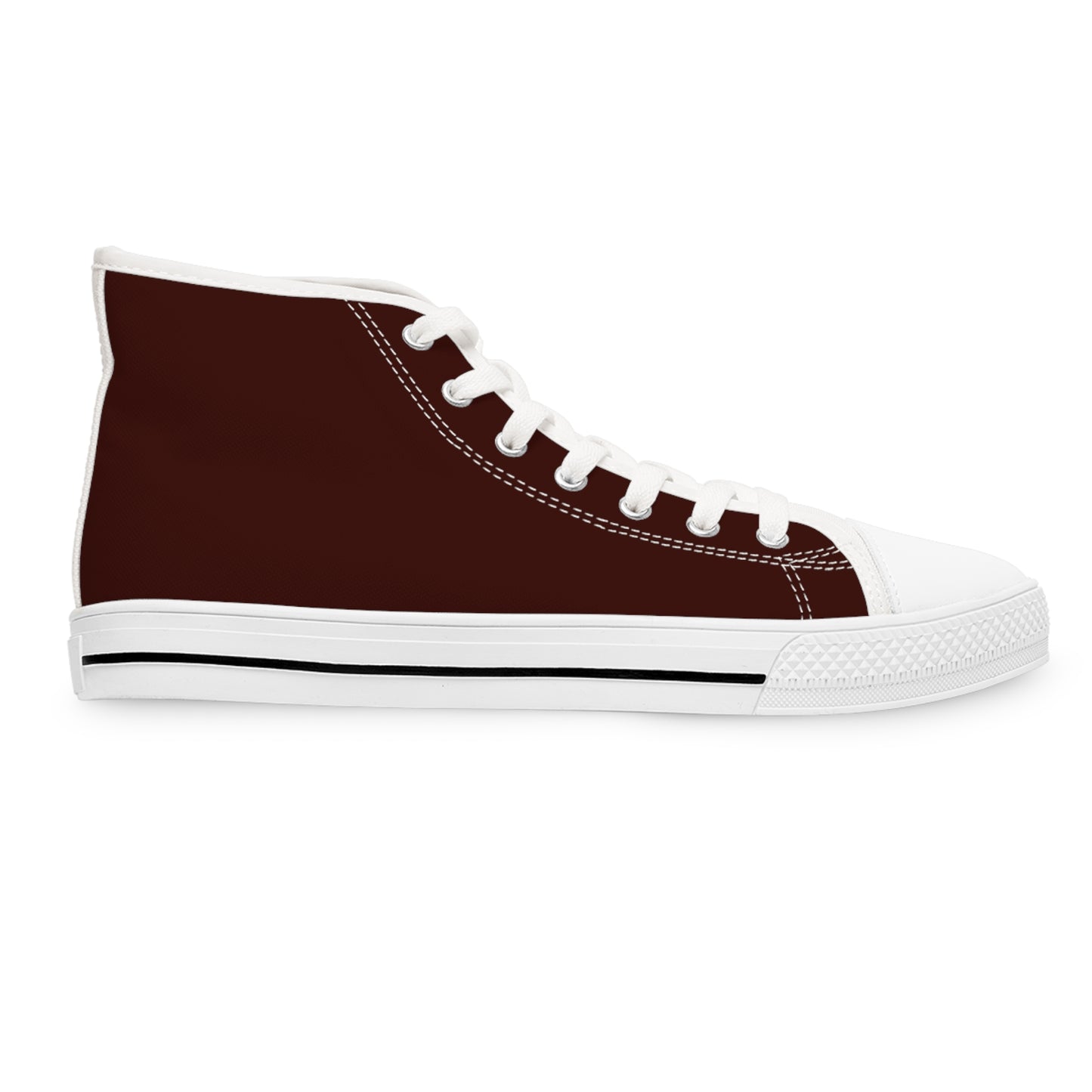 Rich maroon tennis shoes