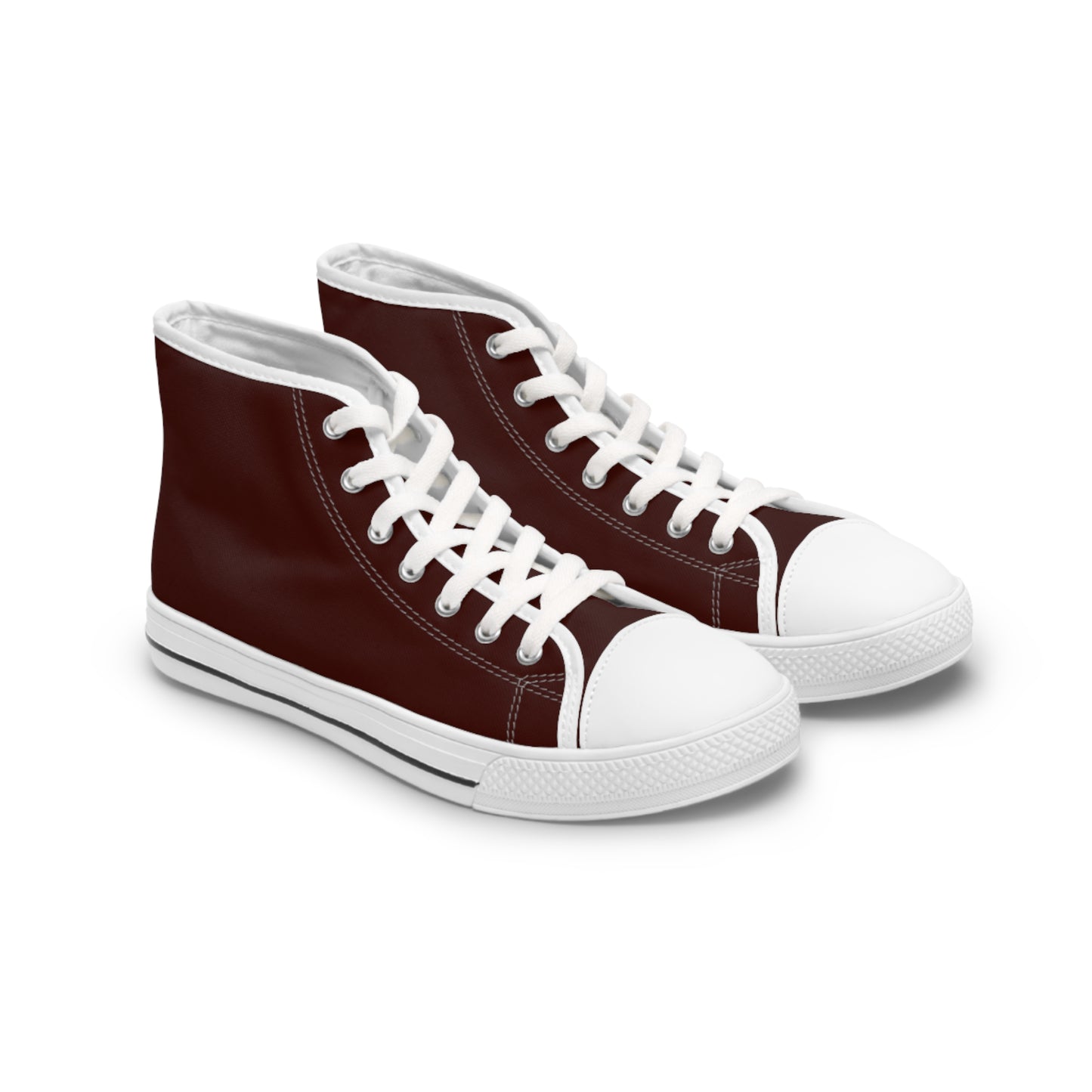 Rich maroon tennis shoes