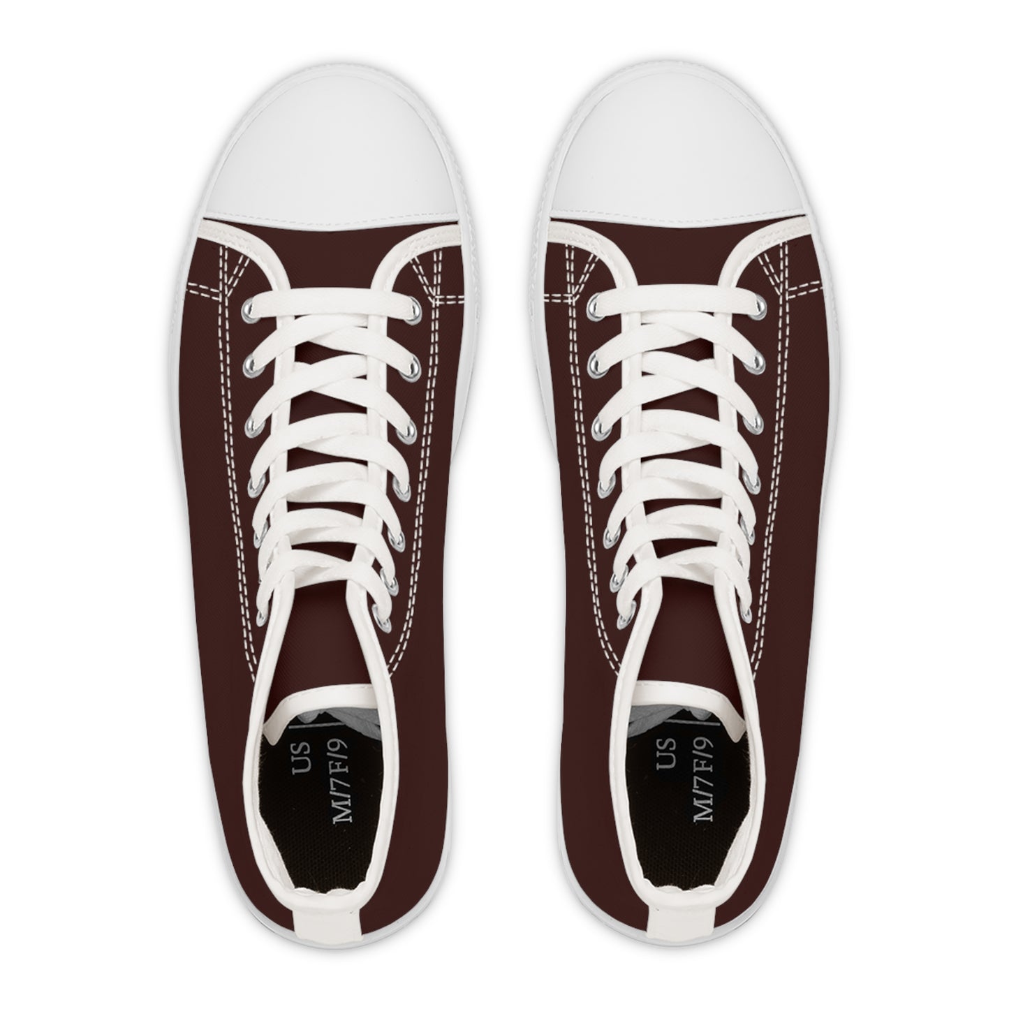 Rich maroon tennis shoes